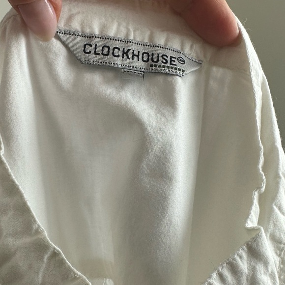 Cotton Embroidered Button Front Shirt with Drawstring Hem - Picture 8 of 9